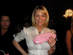 carrie keagan with her dream essentials pink sleep mask.jpg
